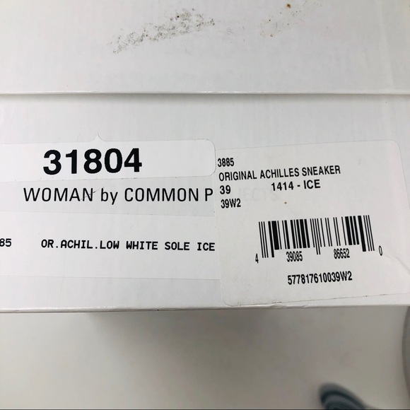 COMMON PROJECTS ACHILLES SNEAKER SZ39 - Picture 8 of 8